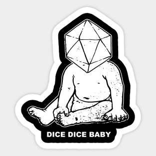 Dice Baby Sticker